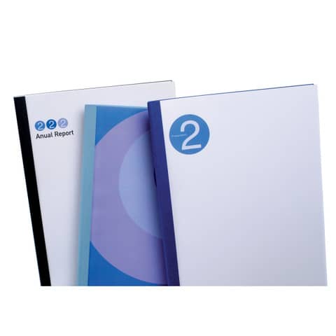 Copertine termiche per rilegatura GBC con dorso da 1,5 mm in pvc e cartoncino A4 nero conf 100 copertine - IB451607